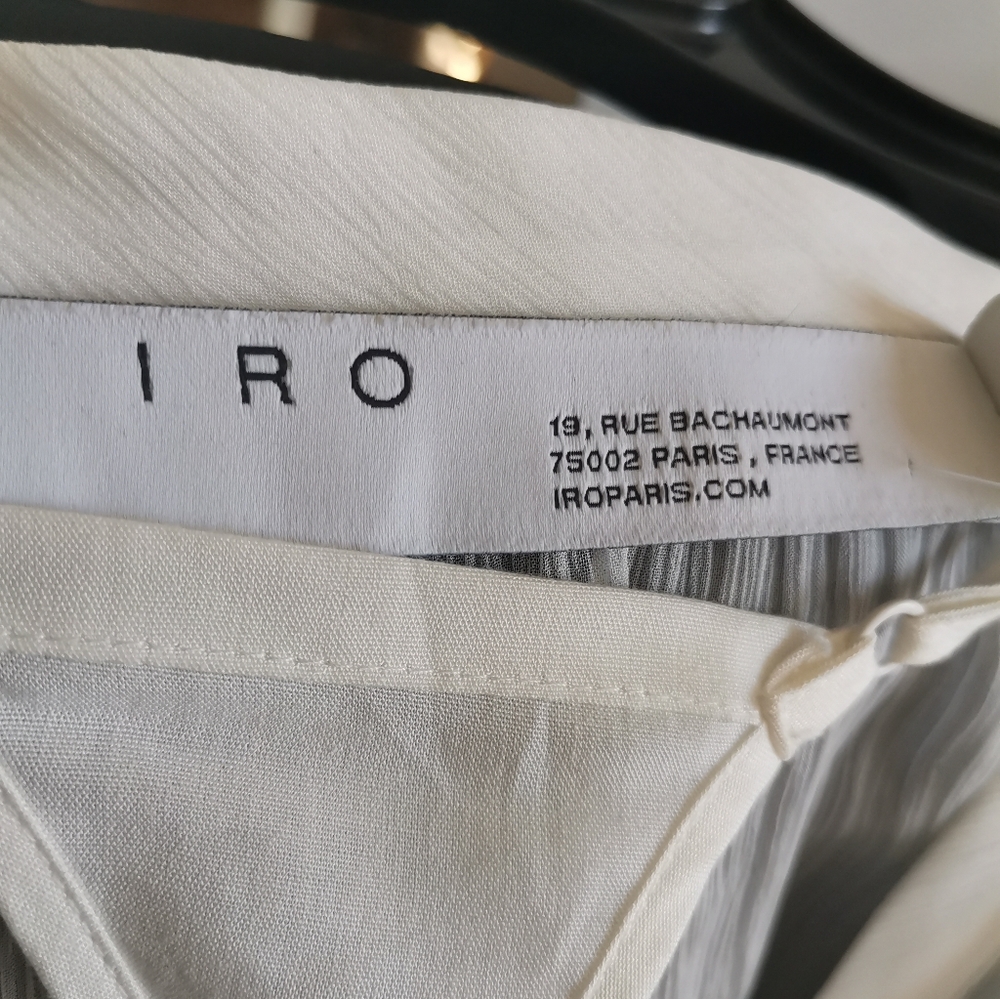 IRO Paris Embroidered Long Sleeves White Dress. - Picture 7 of 10